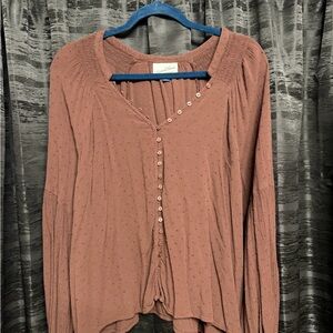 Universal Thread Balloon Long Sleeve Blouse